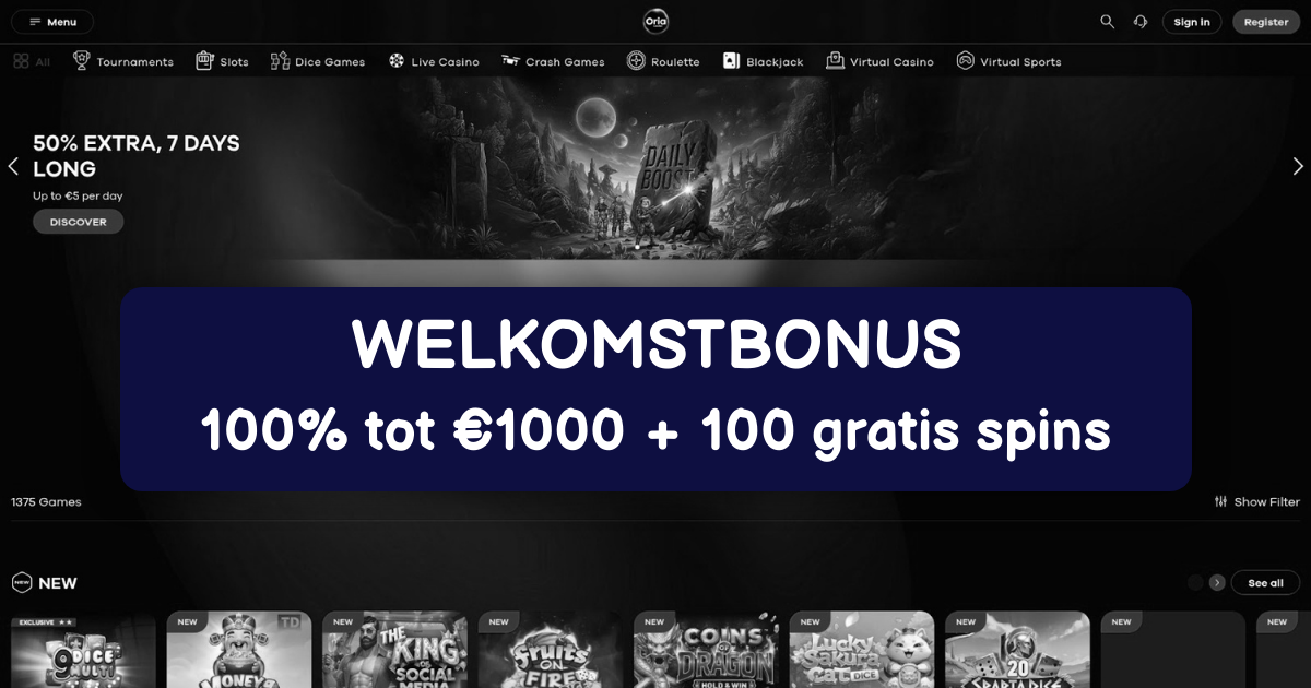 Casino Oria: Top Online Gokkasten België